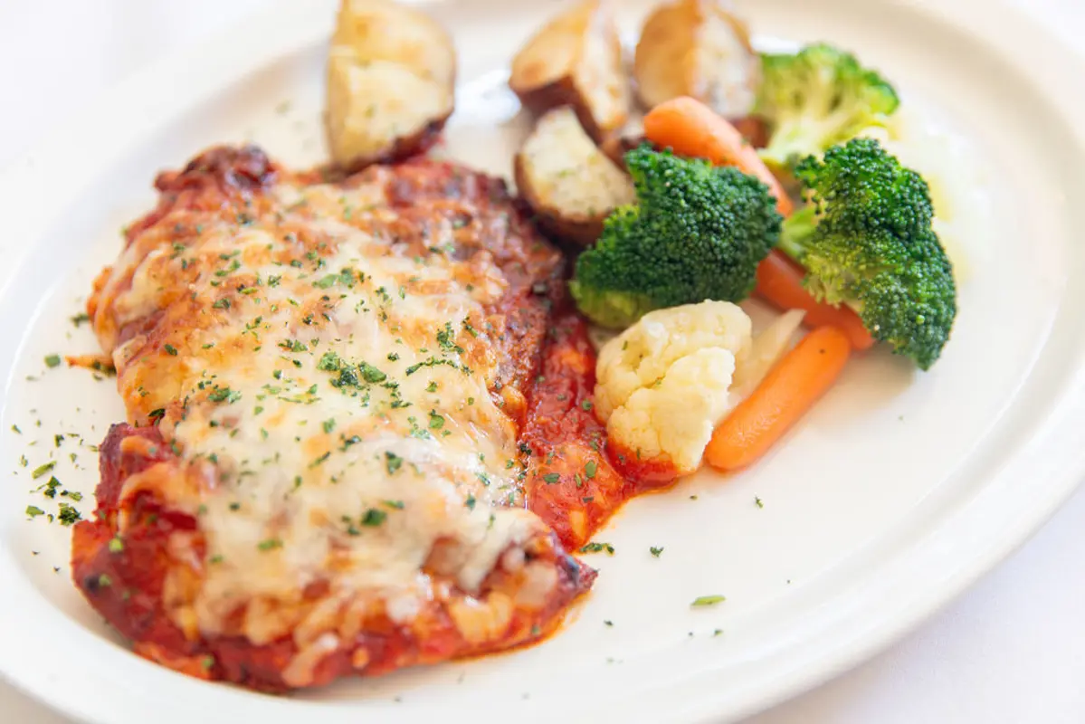 Classic Chicken Parmesan at Al Dente in Palm Springs. 