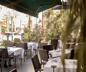 Al fresco dining on the Al Dente patio. Perfect for enjoying a delicious meal in comfort. 